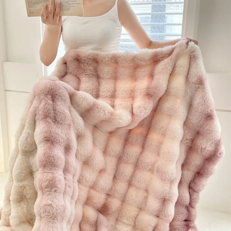 The Faux Rabbit Wool Blanket