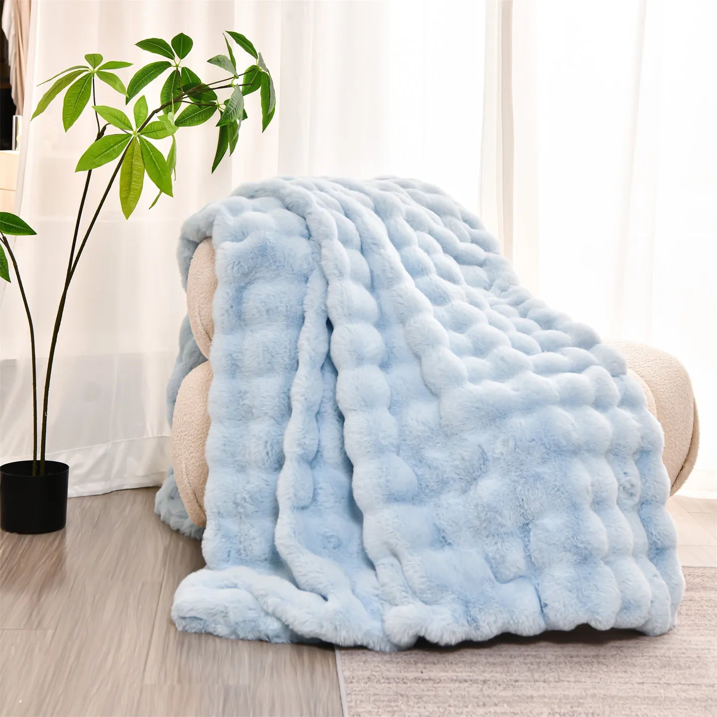 The Faux Rabbit Wool Blanket