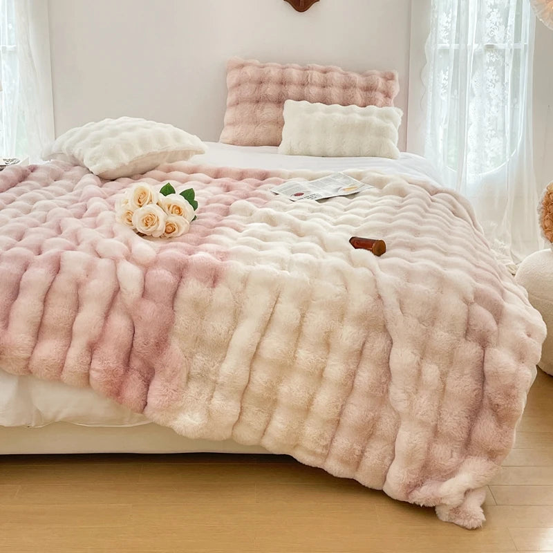 The Faux Rabbit Wool Blanket