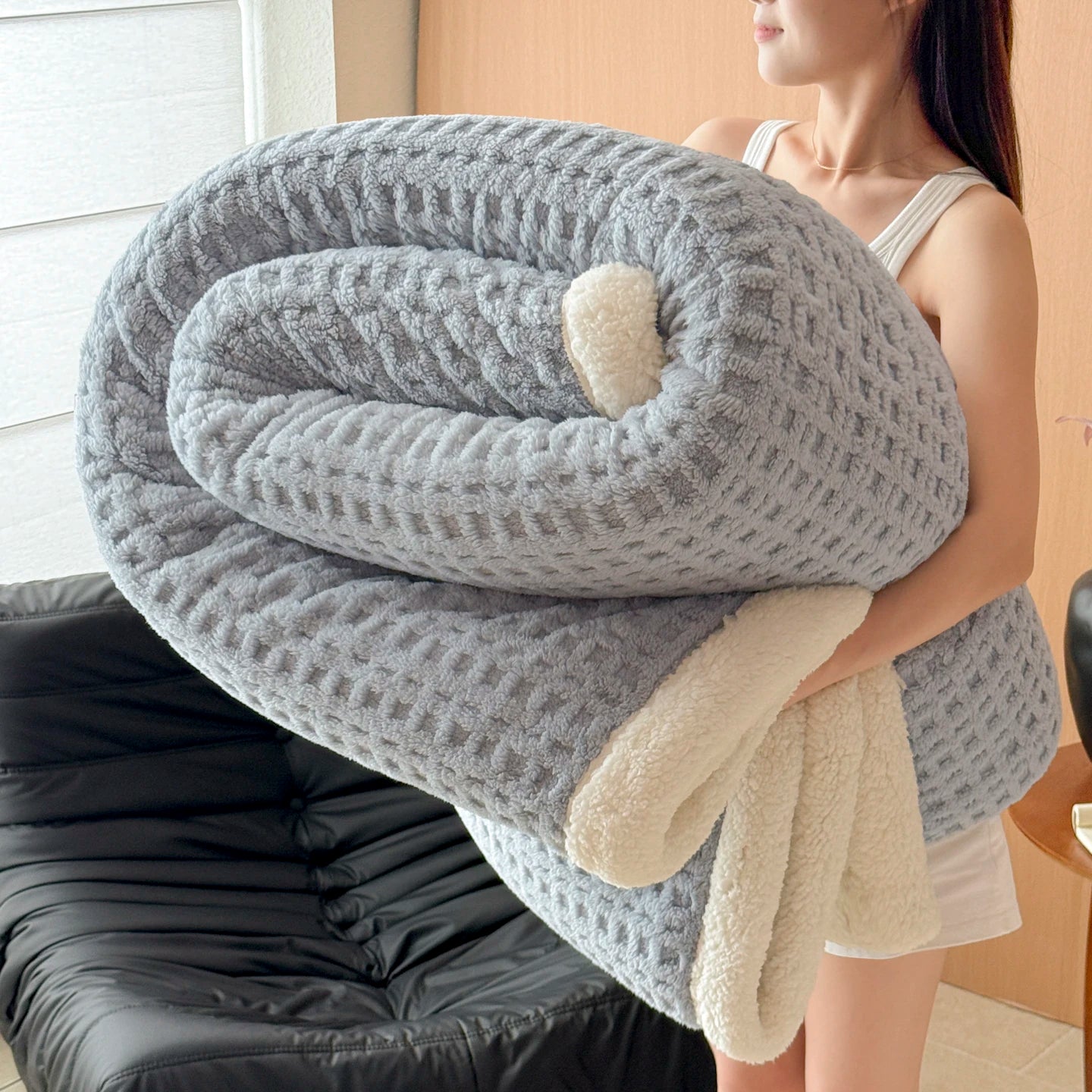 The Winter Lamb Fleece Blanket