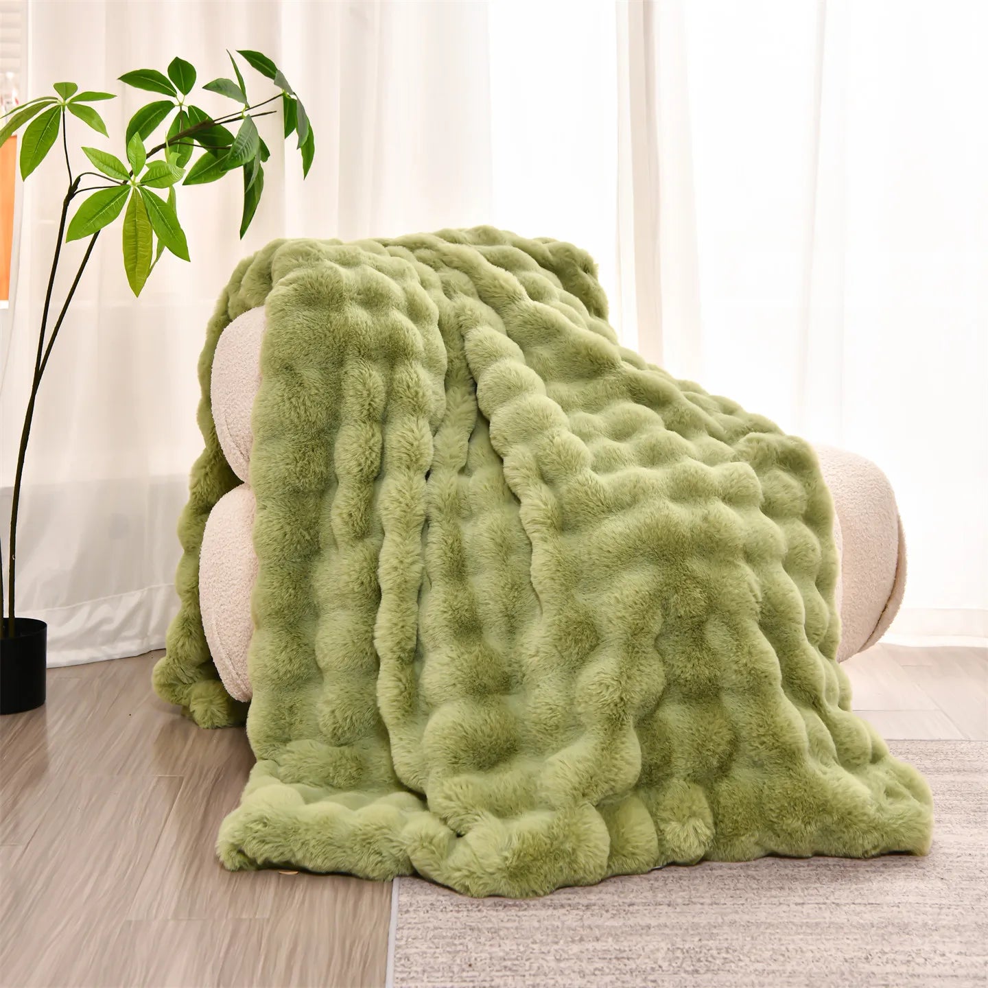 The Faux Rabbit Wool Blanket