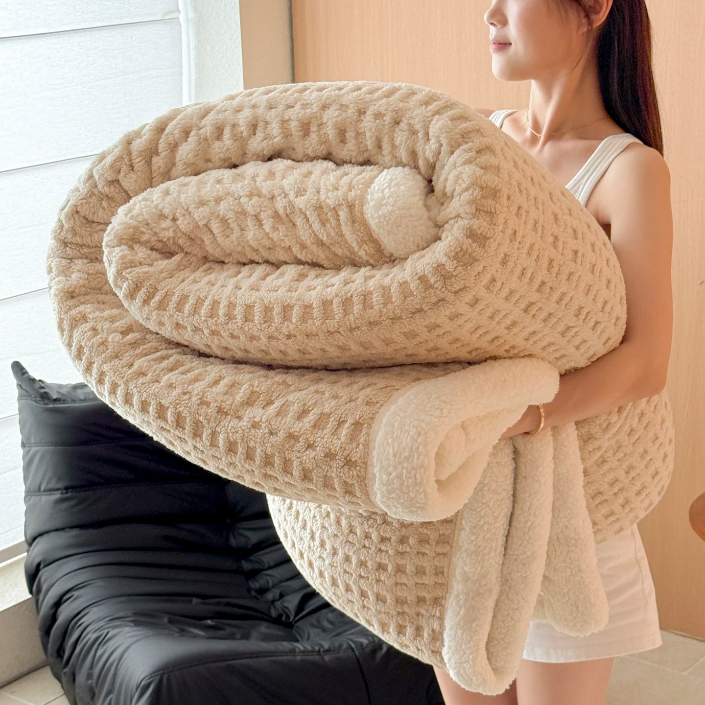 The Winter Lamb Fleece Blanket