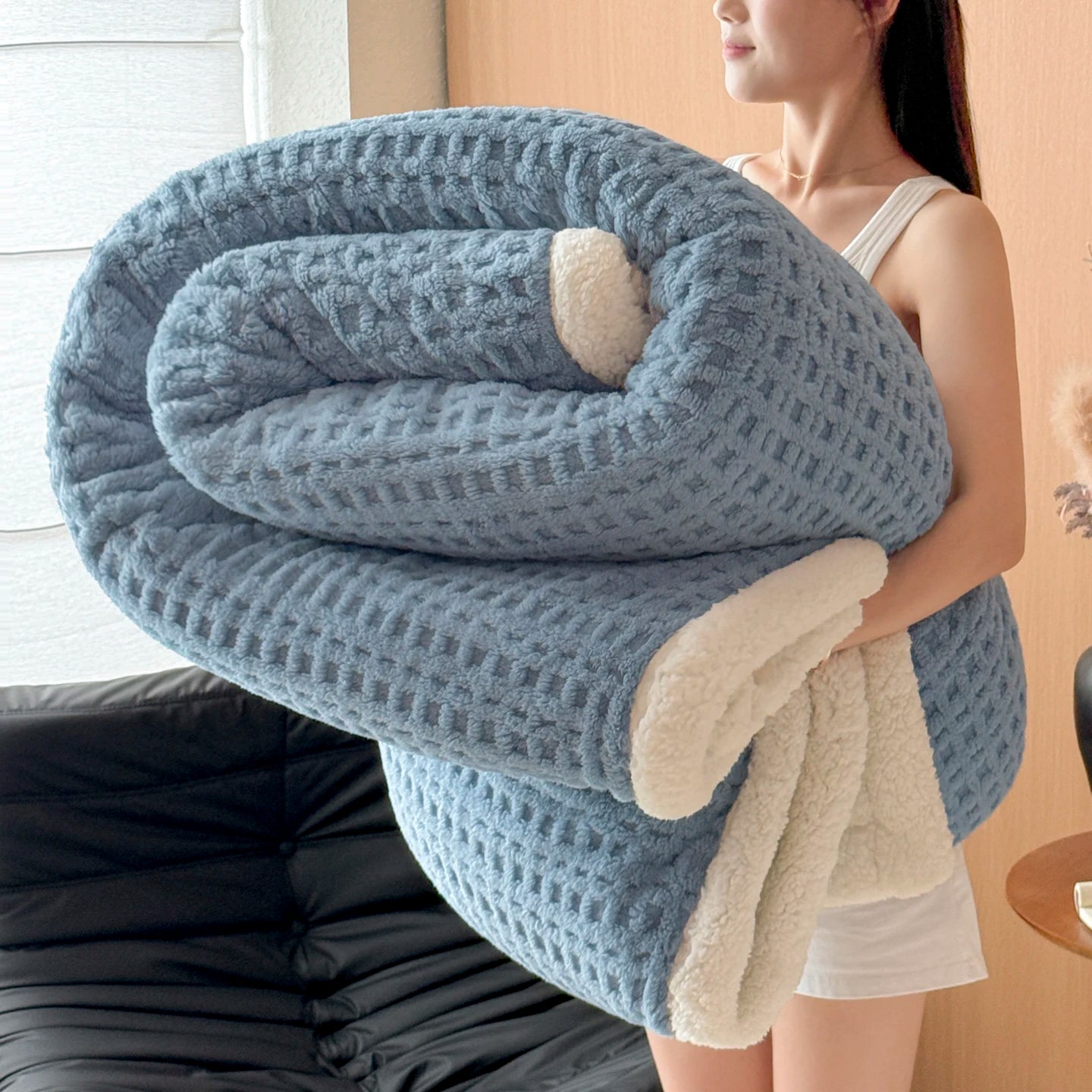 The Winter Lamb Fleece Blanket