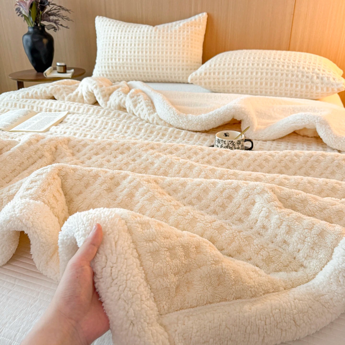 The Winter Lamb Fleece Blanket