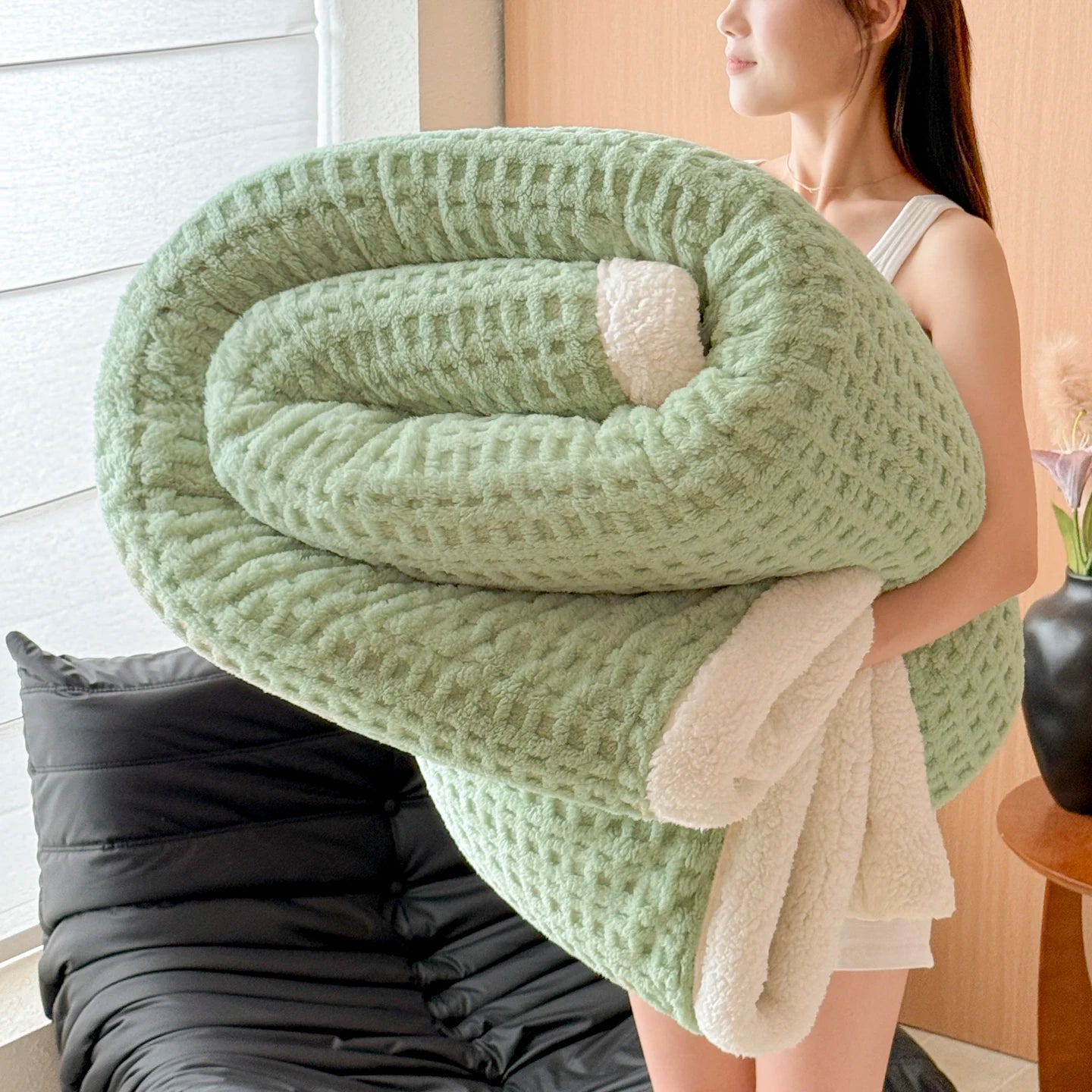 The Winter Lamb Fleece Blanket