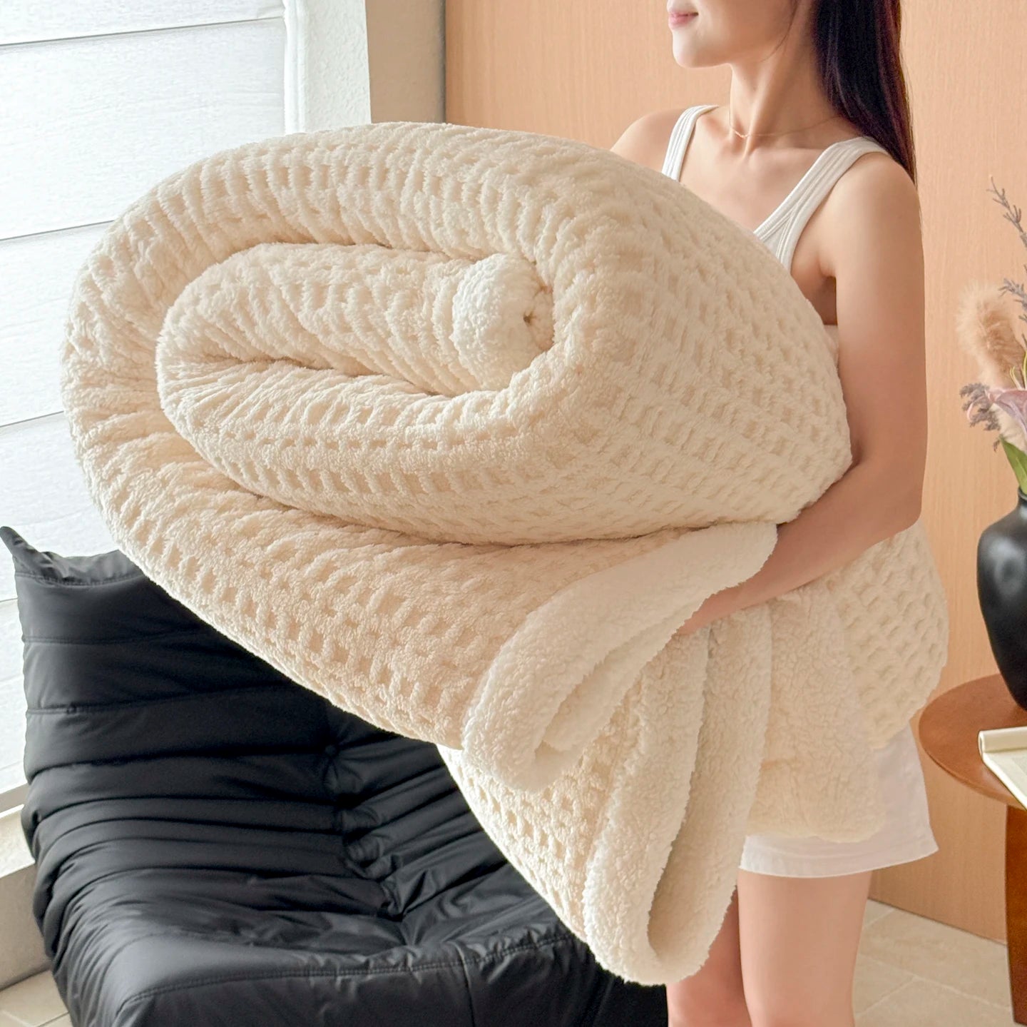 The Winter Lamb Fleece Blanket