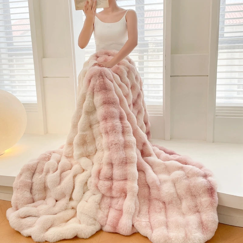 The Faux Rabbit Wool Blanket